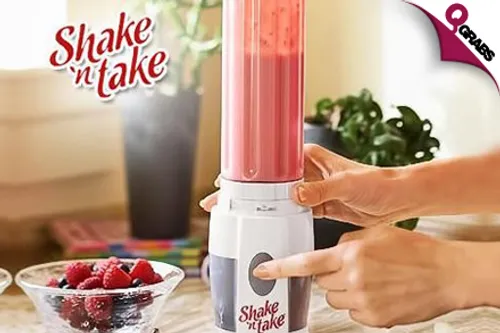 For QR69, Enjoy Your Smoothies To-Go with a Shake N’ Take Bottle Blender - Includes Two Bottles! (QR139 Value)